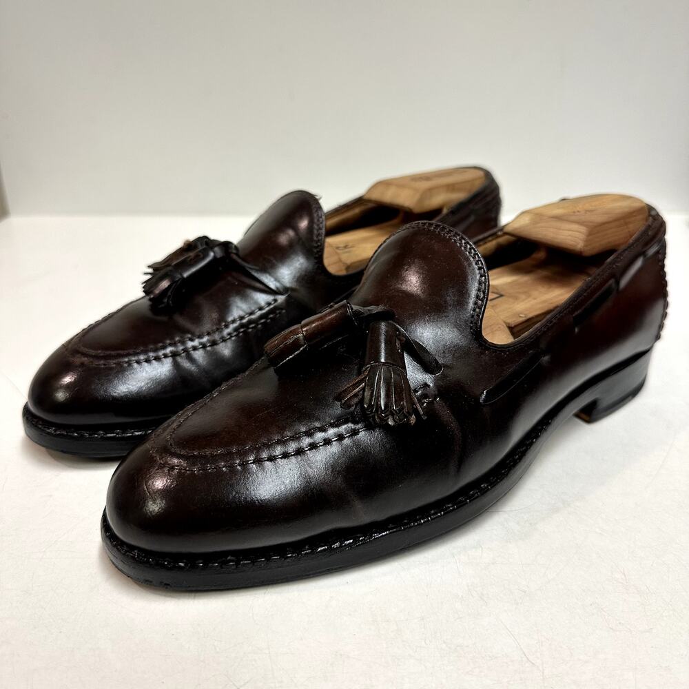 NEW HEELS Alden x Brooks Brothers 772 Color 8 Shell Cordovan Loafer Restored 8 D